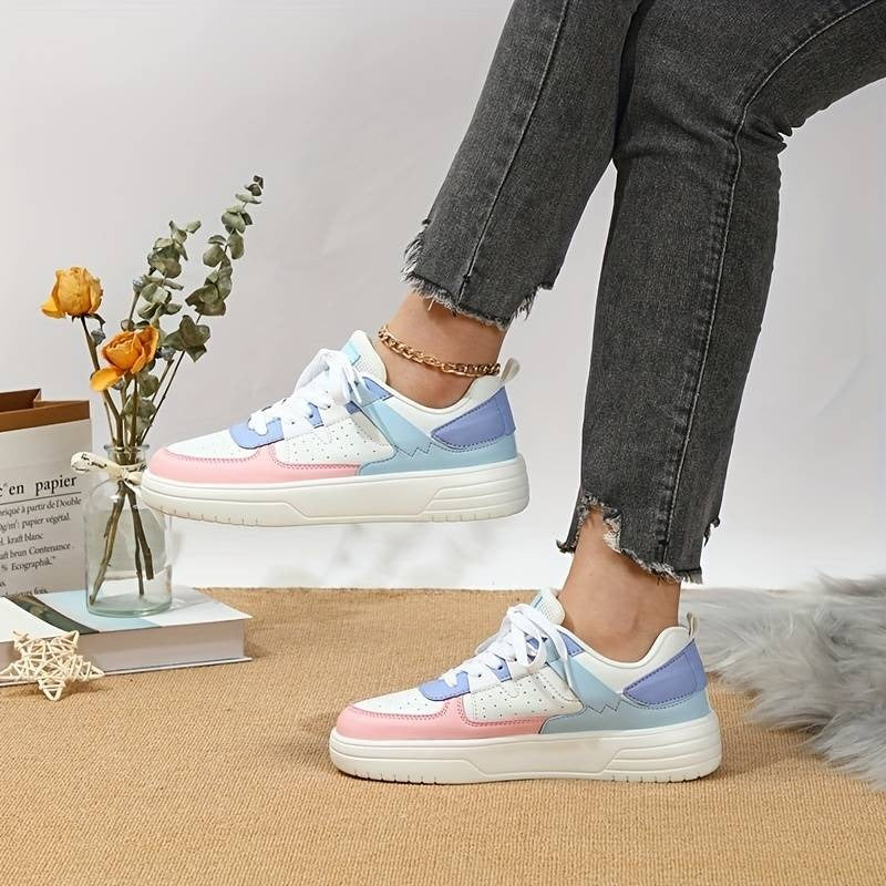 Low Top Colorblock Sneakers CHICSTEPS