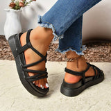 Round Open Toe Sandals CHICSTEPS