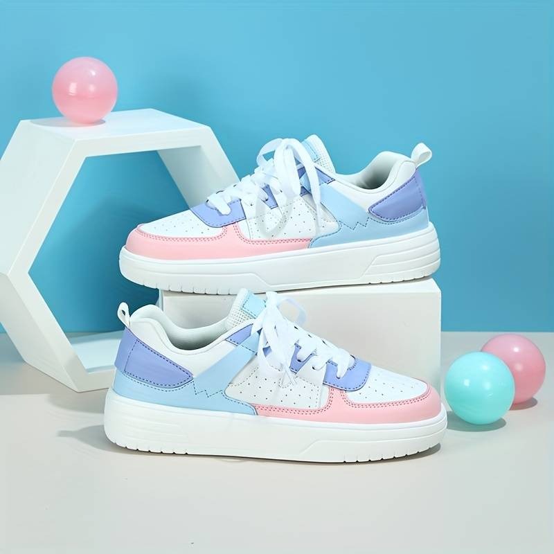 Low Top Colorblock Sneakers CHICSTEPS