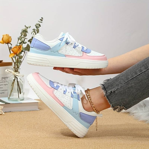 Low Top Colorblock Sneakers CHICSTEPS