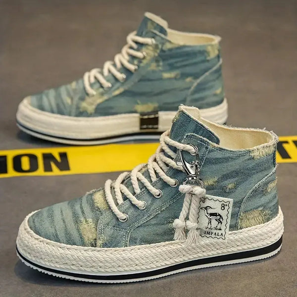 Distressed High Top Sneakers CHICSTEPS