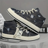 Distressed High Top Sneakers CHICSTEPS