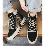 High Top Canvas Sneakers CHICSTEPS