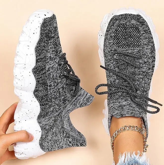 Trendy Knit Sock Sneakers CHICSTEPS