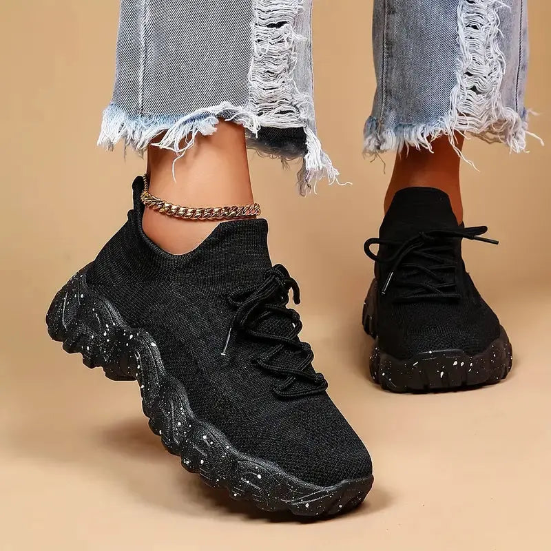 Trendy Knit Sock Sneakers CHICSTEPS