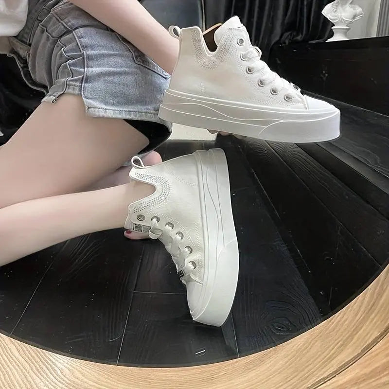 V-Cut High Top Casual Sneakers CHICSTEPS