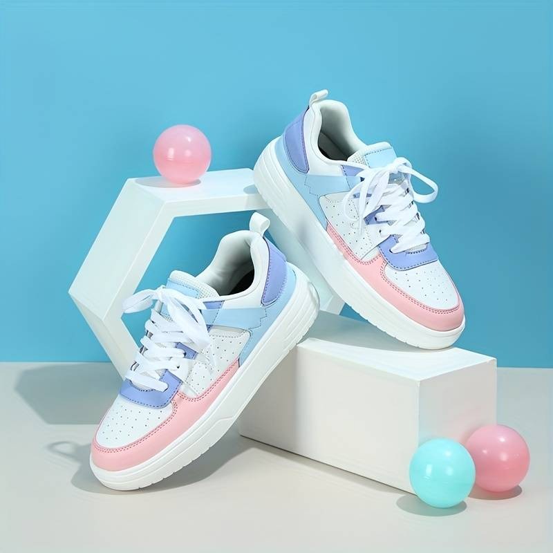 Low Top Colorblock Sneakers CHICSTEPS