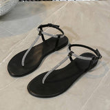 Buckle Strap Flat Summer Sandals CHICSTEPS