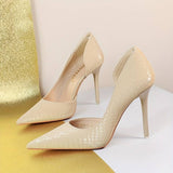 Point Toe Slim Heels CHICSTEPS