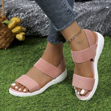 Low Wedge Beach Sandals CHICSTEPS