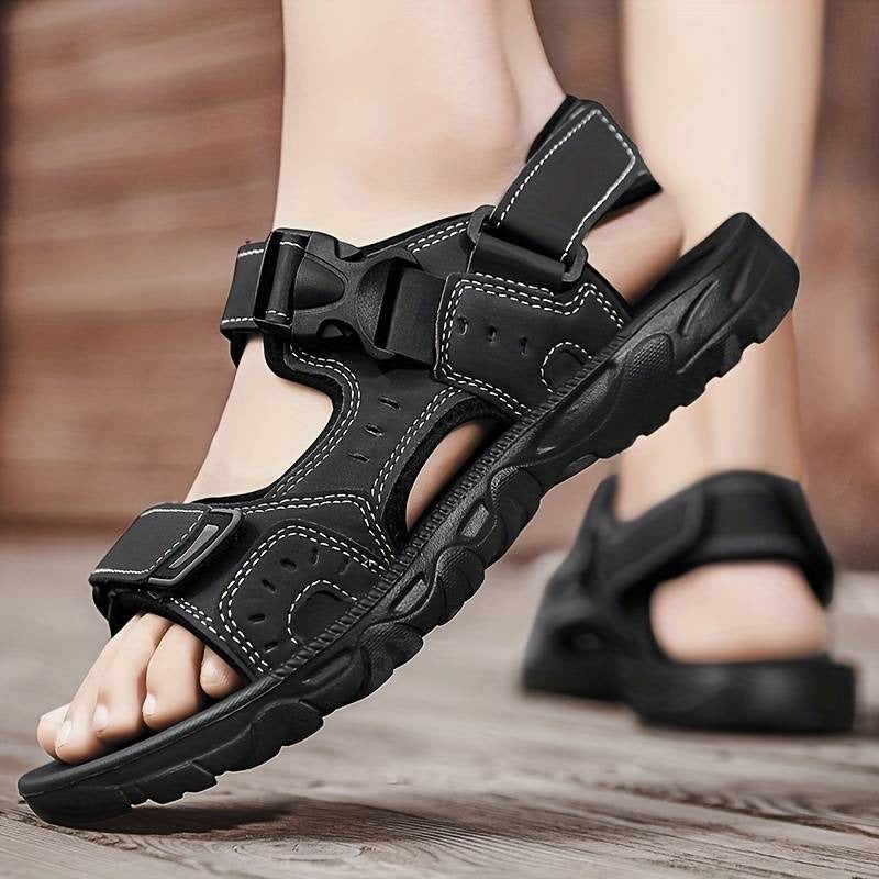 Rugged Buckle Strap Sandals CHICSTEPS