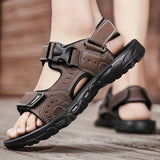 Rugged Buckle Strap Sandals CHICSTEPS