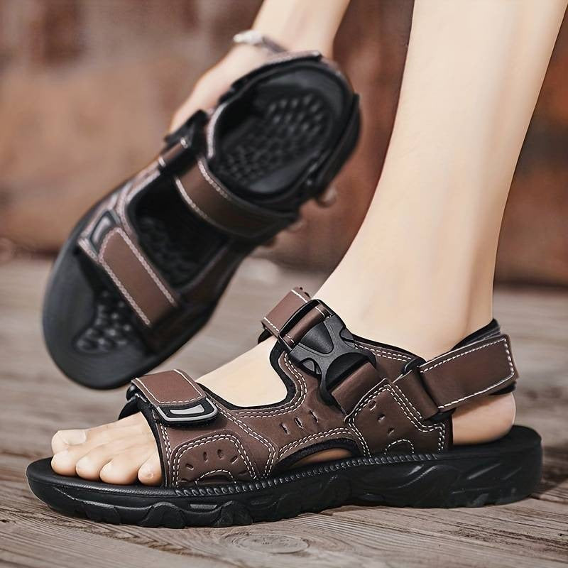 Rugged Buckle Strap Sandals CHICSTEPS