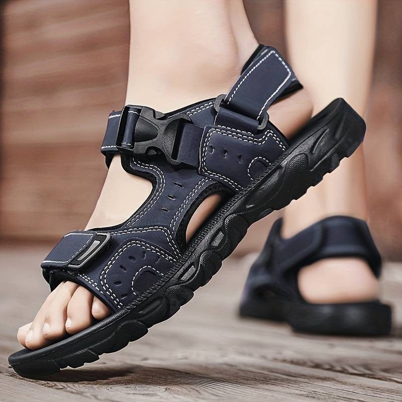 Rugged Buckle Strap Sandals CHICSTEPS