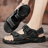 Rugged Buckle Strap Sandals CHICSTEPS